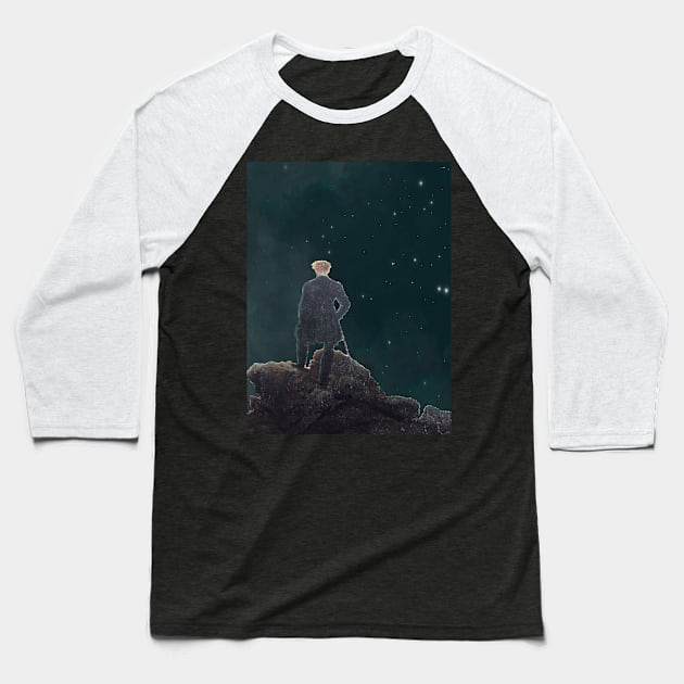 Wanderer of the Stars Baseball T-Shirt by Copeman Designs